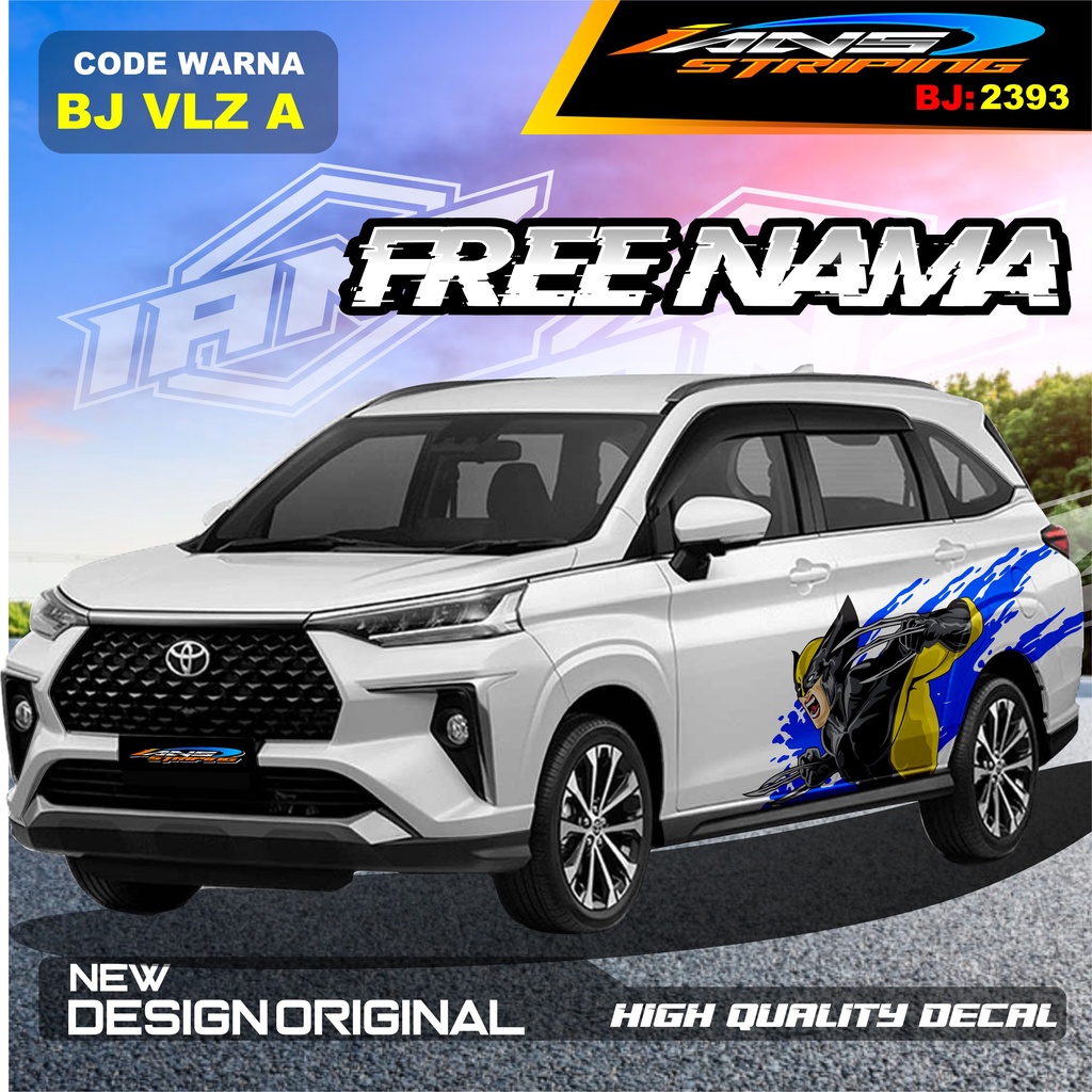 VARIASI STICKER MOBIL AVANZA VELOZ / VARIASI STIKER MOBIL XENIA REBORN / STICKER DECAL MOBIL PAJERO / STIKER MOBIL