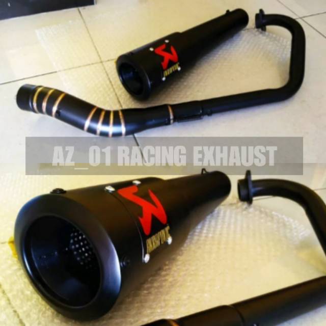 Knalpot akrapovic satria fu karbu - satria fu injeksi knalpot akrpovic black doff