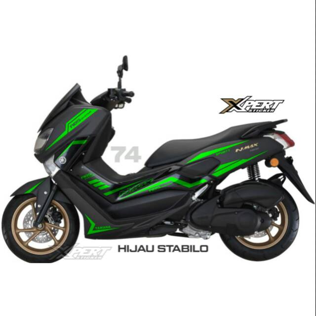 

Sticker Nmax warna hijau stabilo