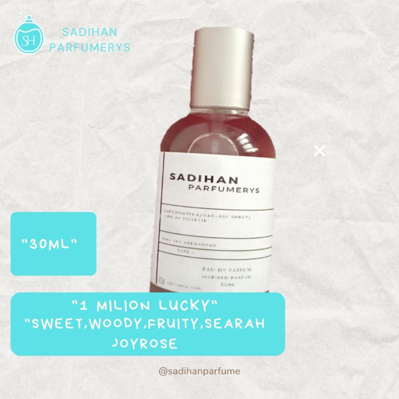Parfum 1 MILION LUCKY Kualitas Bibit PREMIUM/ Sadihan parfumerys