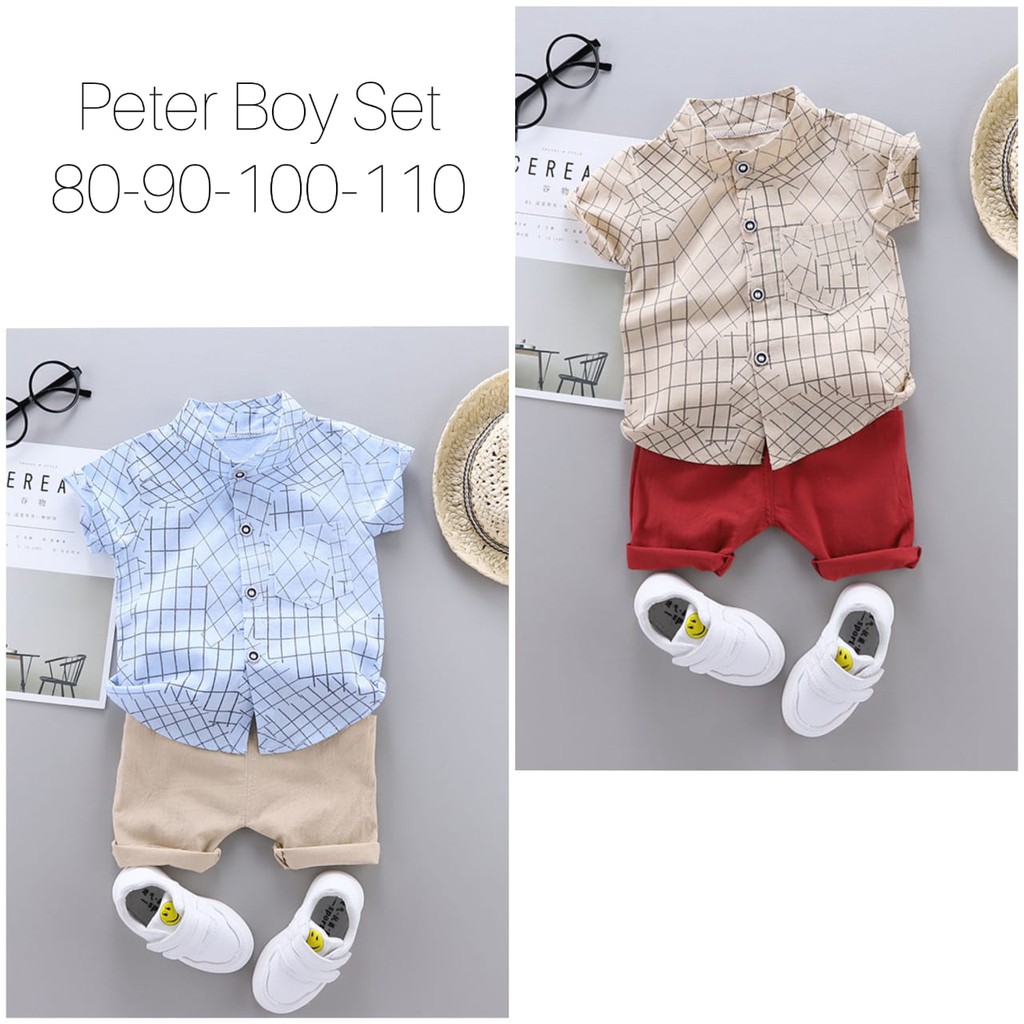 Peter Boy Set/ Setelan Kemeja Anak Laki-laki