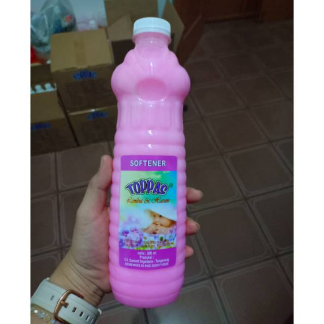 Softener toppas botol