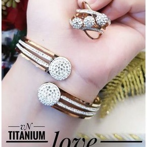 TiTanium set gelang cincin M91