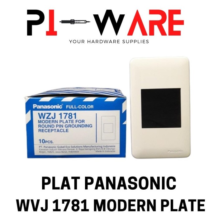 PANASONIC WZJ 1781 Frame Plate Untuk Stop Kontak Arde