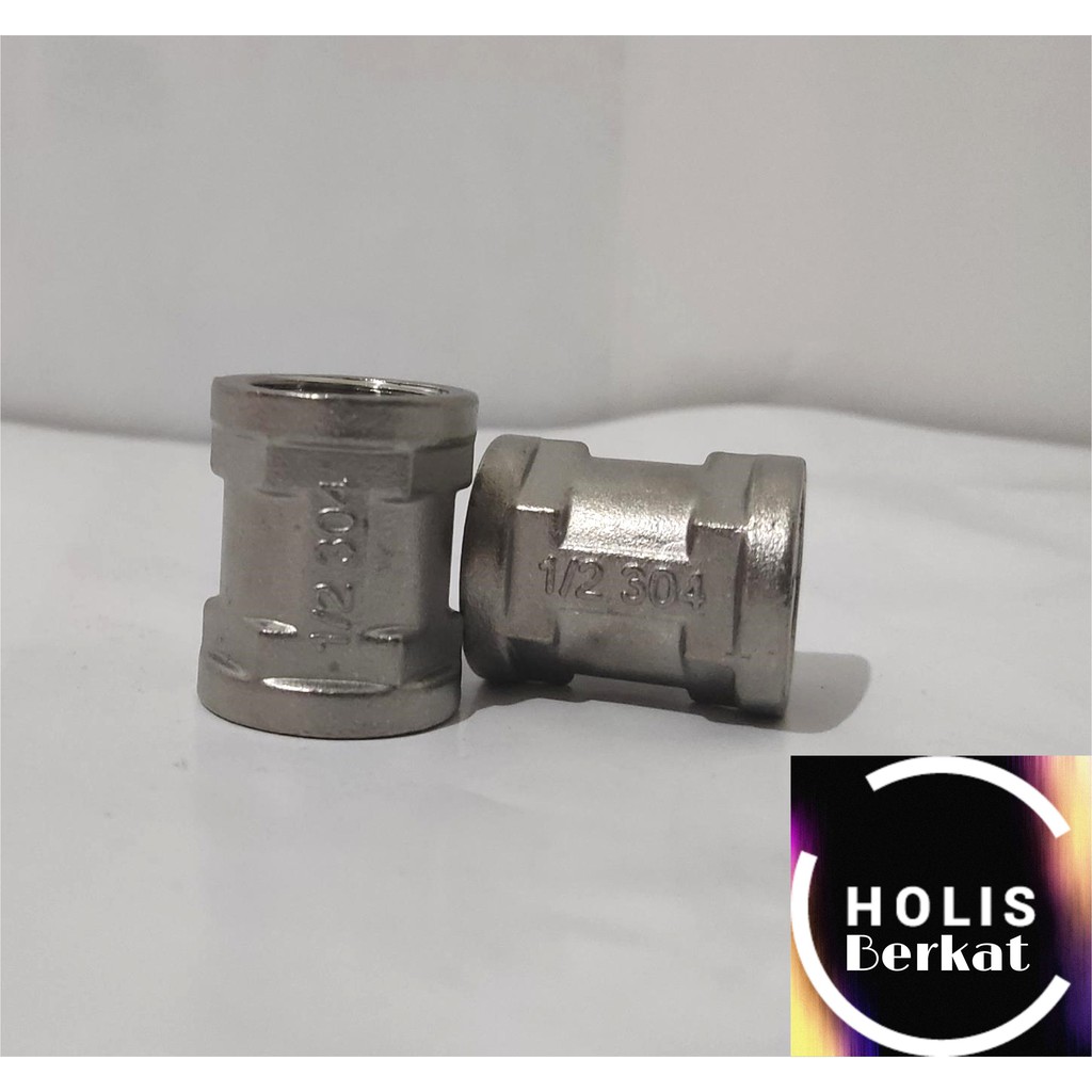 Sok Drat Dalam 1/2 Inch Stainless