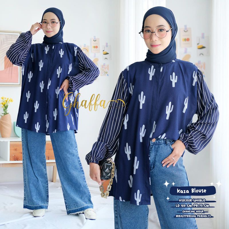 Blouse Motif Kaza blouse by ghaffa the label