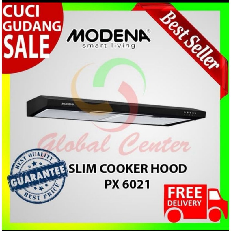 Slim cookerhood Modena PX 6021  garansi resmi