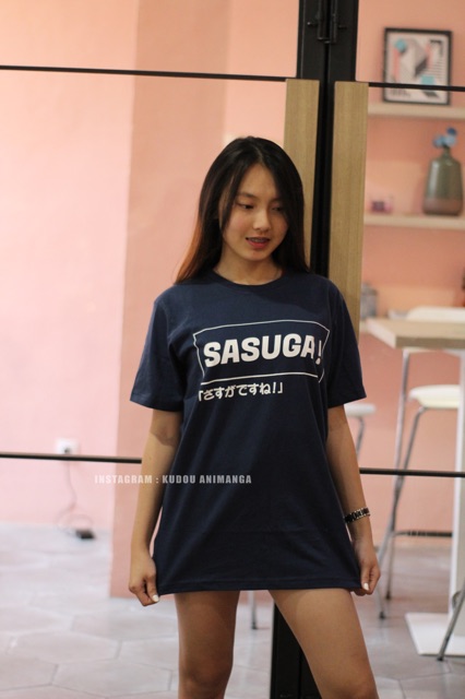 Kaos Sasuga Japan Navy Kanji