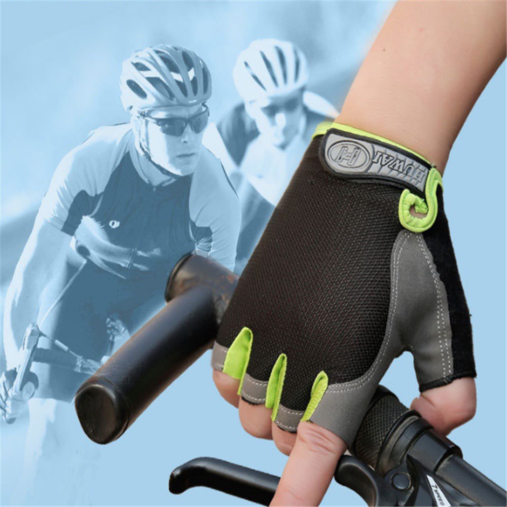 Bicycle gloves half finger pria wanita outdoor enak dipakai anti slip tidak bergetar pas ditangan