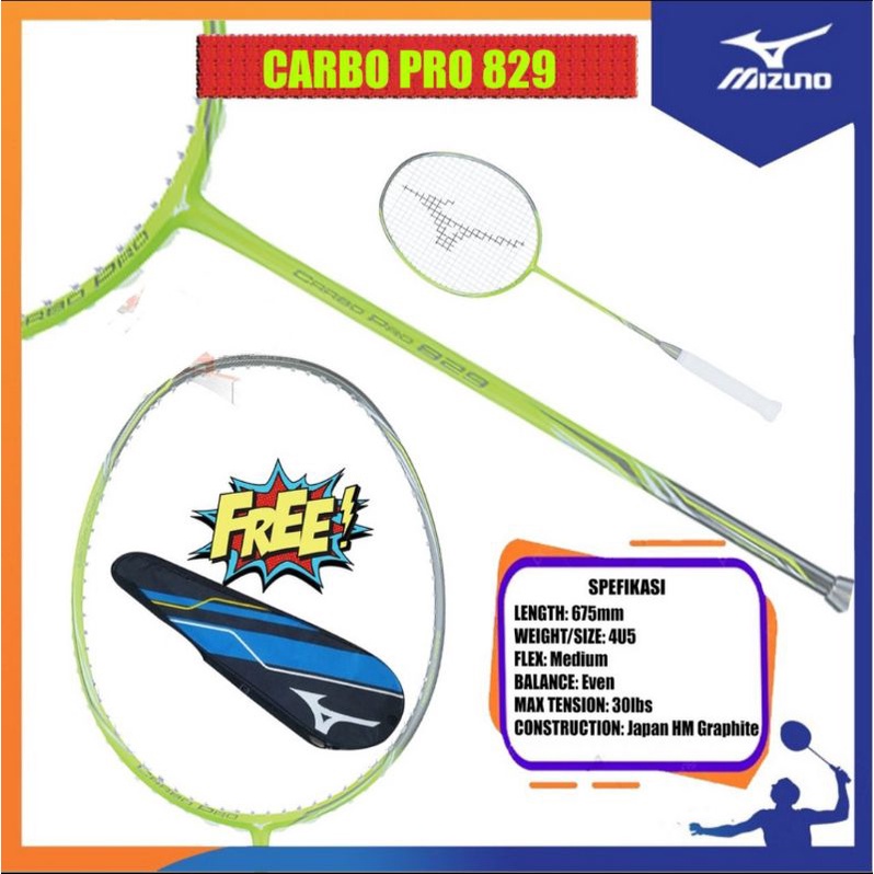 Raket Mizuno Carbo Pro 829 original