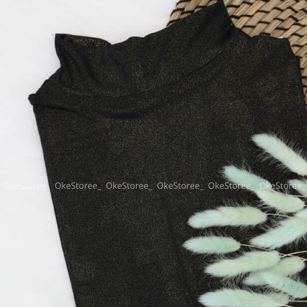 MANSET GLITTER SLETING/ MANSET GLITTER PENGANTIN / MANSET PESTA GLITTER /MANSET GLITER PENGANTIN-BLACK
