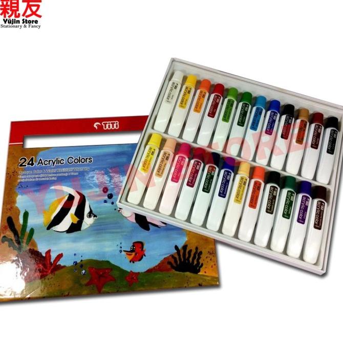 

Set 24 Warna Cat Akrilik Titi Acrylic Paint