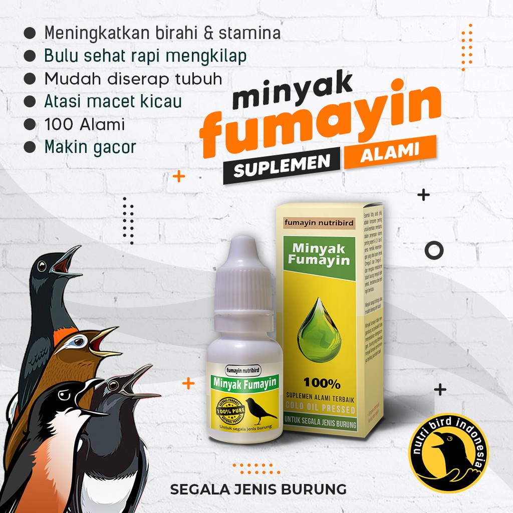 MINYAK NUTRIBIRD DOPING BIJI TEPUNG PENGGACOR INSTAN SEMUA JENIS BURUNG