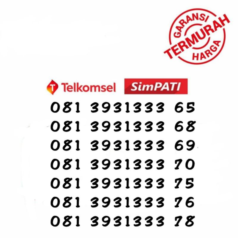 NOMOR CANTIK SIMPATI MURAH BUKAN 11 DIGIT