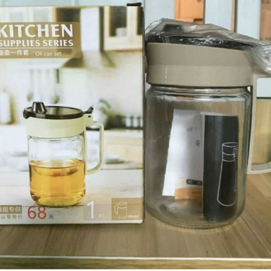 BELLA - KITCHEN JAR SET ISI 4 | TEMPAT MINYAK DAN BUMBU DAPUR SERBAGUNA 4IN1