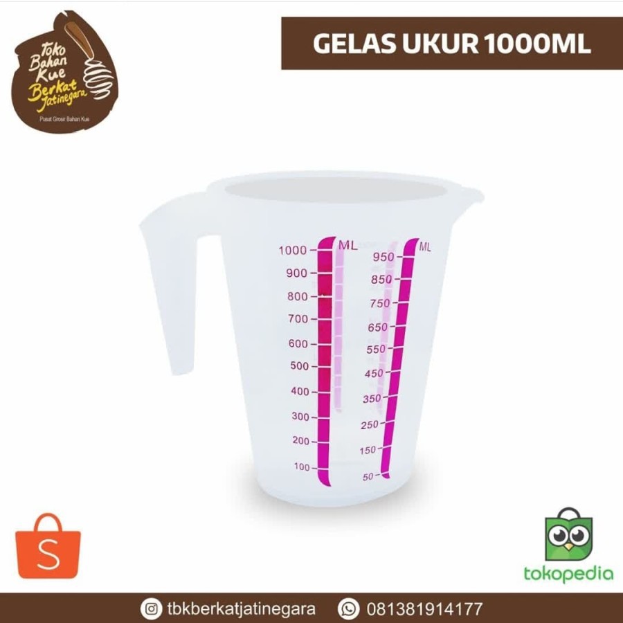 gelas ukur / takar 1liter