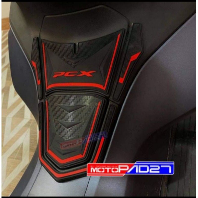 Stiker Sticker Tankpad New Pcx 160 Max Rubber_Lis Merah