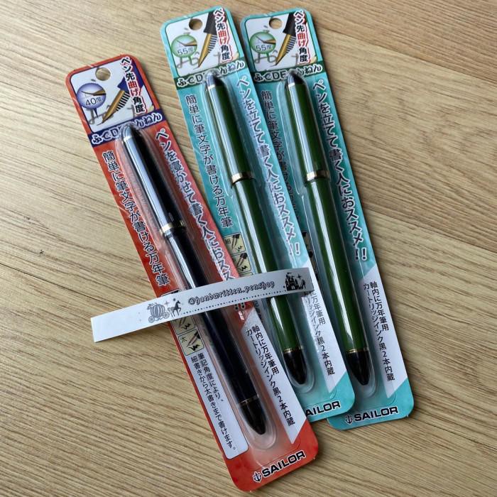 

Kaligrafi / Sailor Calligraphy Fountain Pen #Tombow Brause Kaligrafi Fude Kuretake - 40 Degree, Blue Murah Meriah Ready