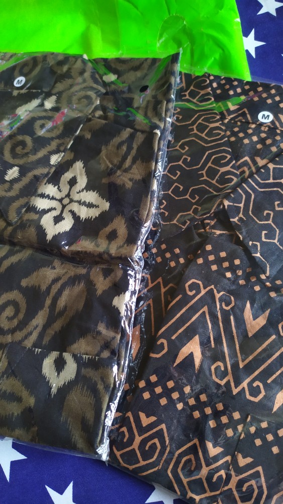 Bswart Batik Hrb026 Kenongo Hem Batik Mawar Hitam Kemeja Batik Pria