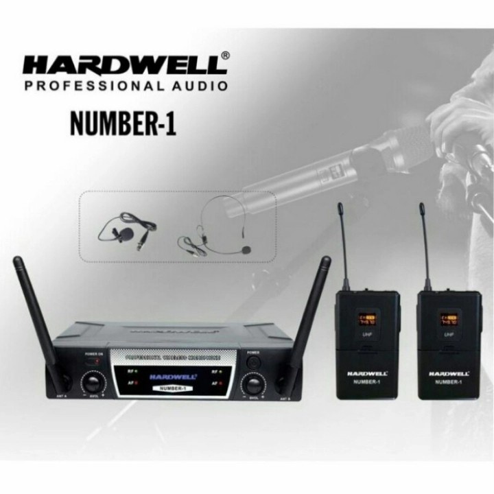 Jual Mic Wireless Clip On & Headset Hardwell Number 1 ORIGINAL Shopee