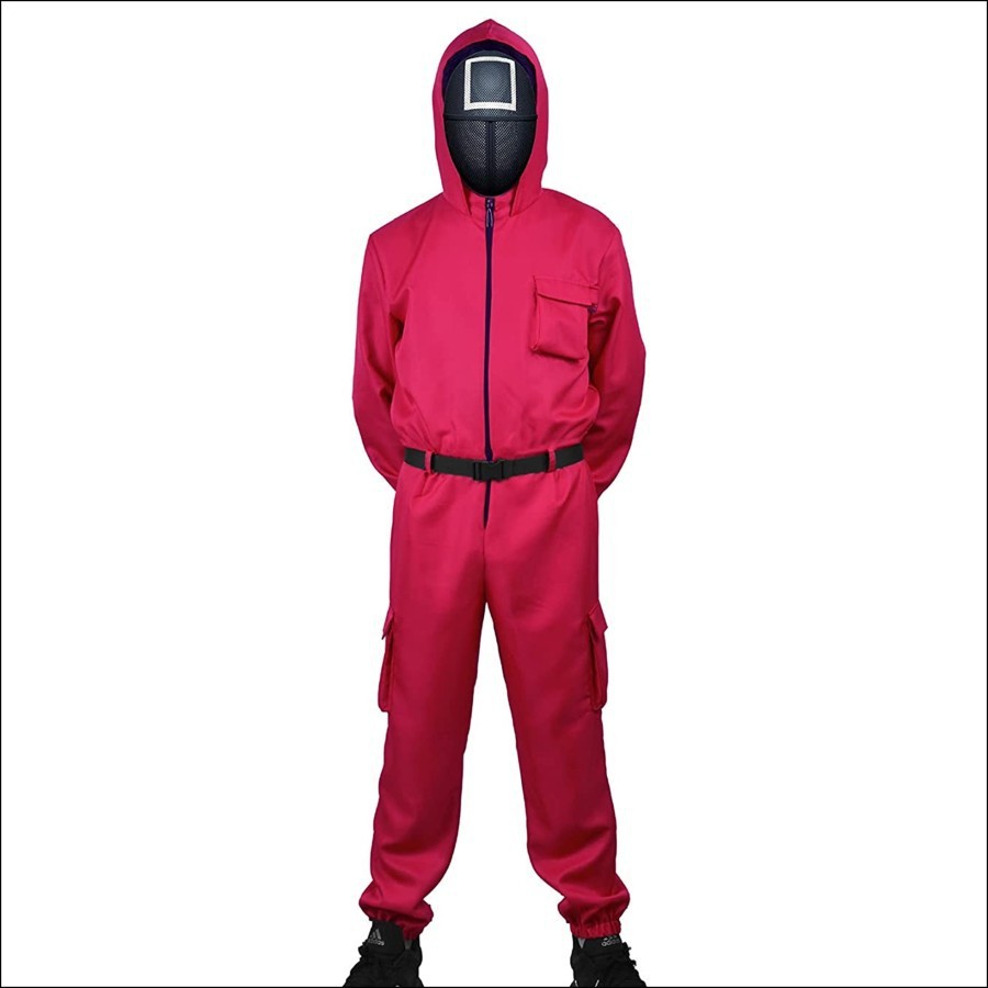 Squid Jumpsuit Kostum Guard/Penjaga/Staff/Cosplay