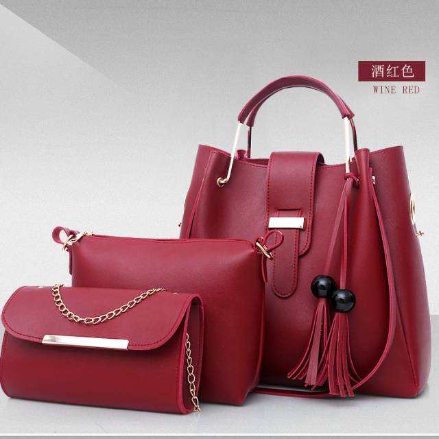 U889 3 IN 1 TAS IMPORT TAS WANITA TAS BATAM TAS BATAM MURAH TAS IMPORT MURAH TAS FASHION WANITA