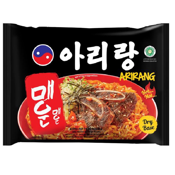 [HALAL] Arirang Extra Hot Fried Noodle 130gr Mie Goreng Korea