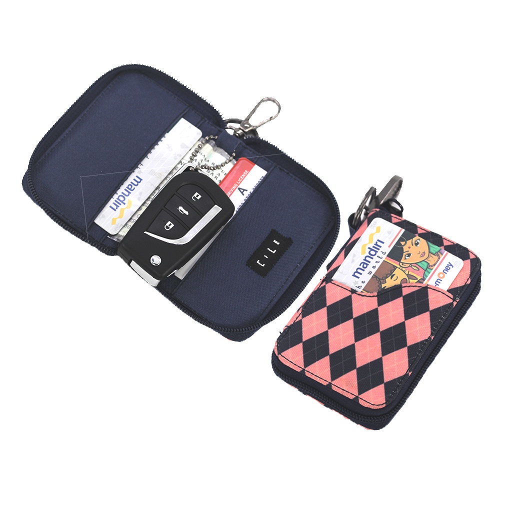 Dompet STNK Motor Mobil Kartu SIM eToll Gantungan Kunci Keyless Smartkey - DSRV1
