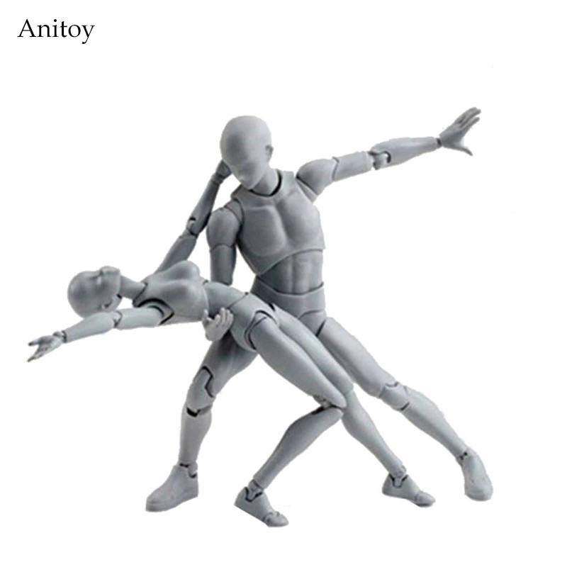 [PO] SHFiguarts BODY KUN / BODY CHAN body-chan body-kun Grey Color Ver. Black PVC Action Figure