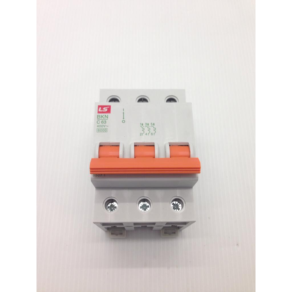 MCB BKN-3P 63A / 6kA Merk LS
