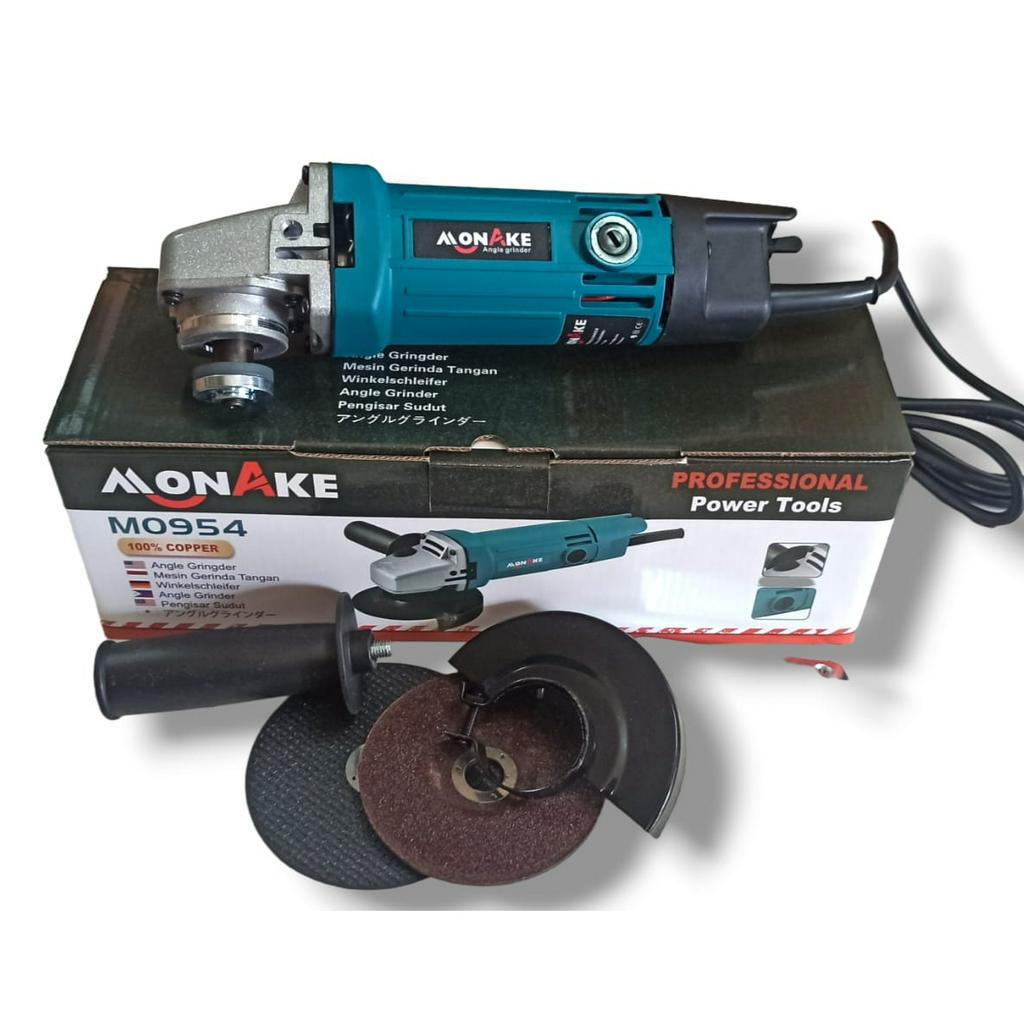 FULL TEMBAGA Mesin Gerinda Listrik Monake 4&quot; / Angle Grinder 4 Inch