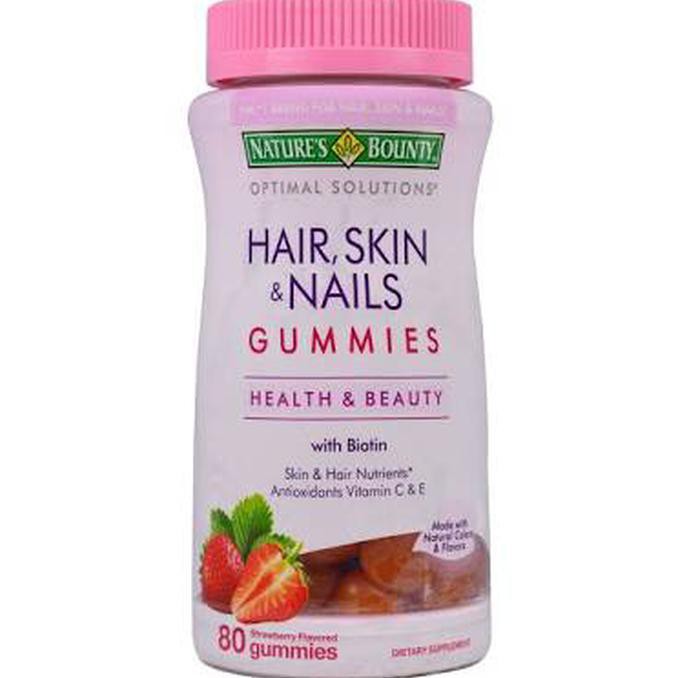 Nature S Bounty Hair Skin Nails 80 Gummies Shopee Indonesia