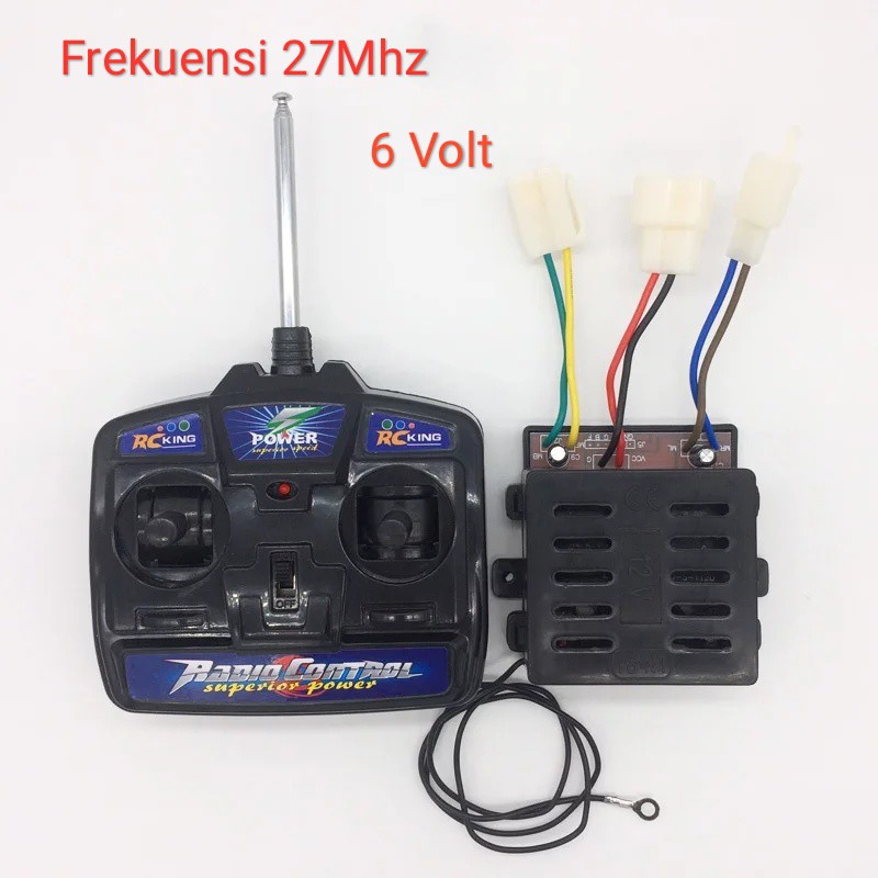 6 VOLT FREKUENSI 27 MHz MODUL JEEP SEDAN BMW MERCY MOBIL MOBILAN REMOT CONTROL MAINAN AKI ANAK 6V RC