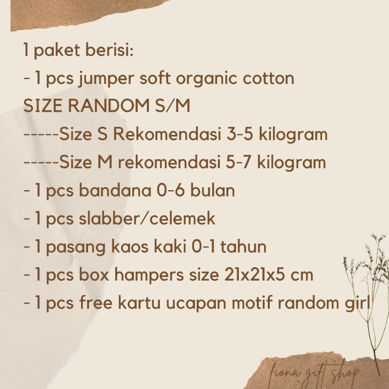 Hampers newborn|Baby gift set|Parcel kelahiran bayi jumper set girl