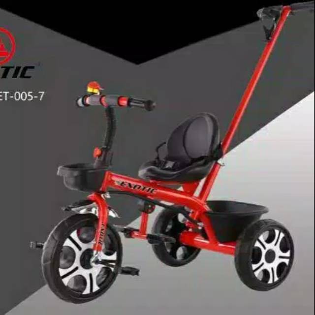 SEPEDA RODA TIGA BMX TRICYCLE STROLLER ANAK EXOTIC ET005-7 DORONGAN