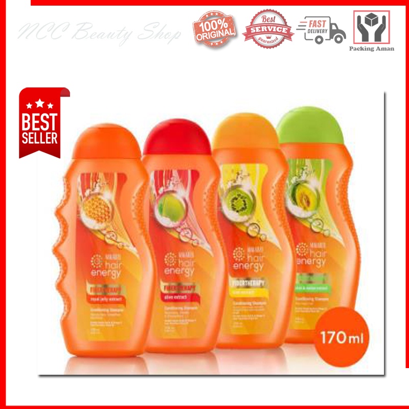 * NCC * Makarizo Hair Energy Conditioning Shampoo - Shampo Kemasan Botol - Netto 170 ml &amp; 330 ml