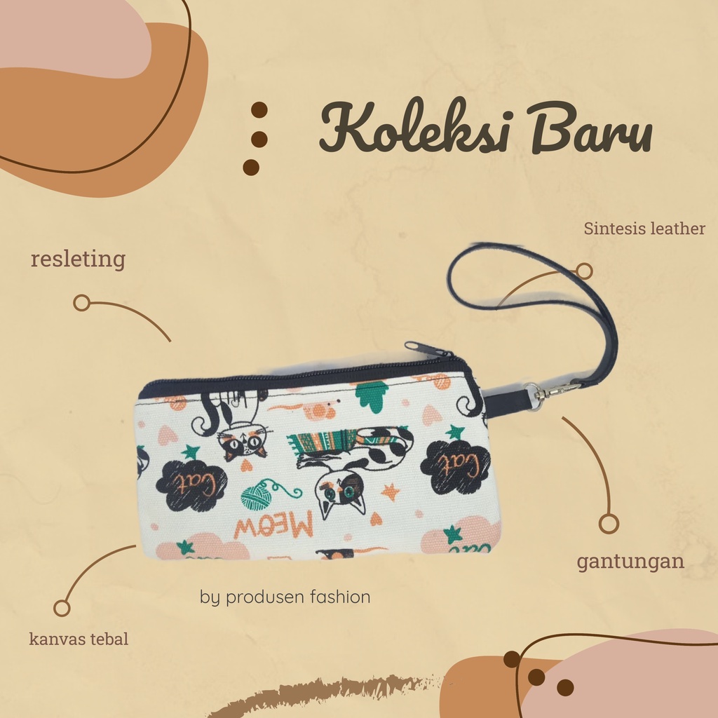 DOMPET HP WANITA dompet pouch wanita dompet pouch wanita panjang dompet pouct tali Pouch Kekinian Mo