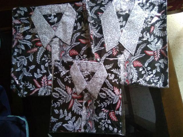 Batik Anak Size Terlengkap! Nivana Motif Kemeja Anak Blarak Jari Biru Hijau Merah Kid Fashion