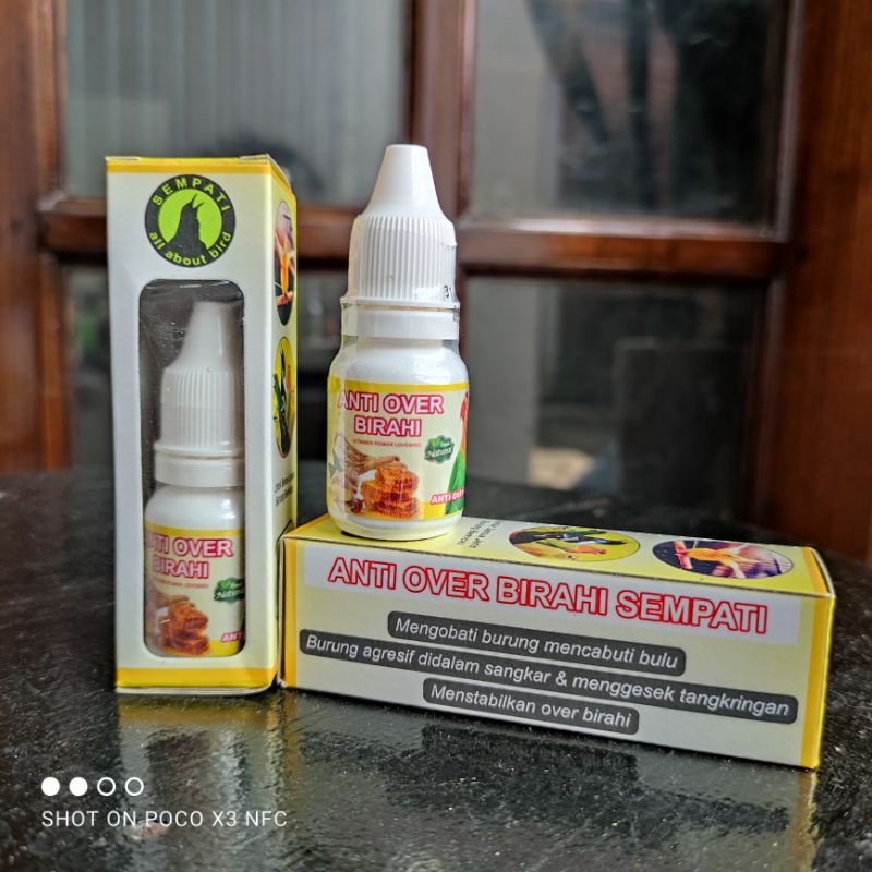 ANTI OVER BIRAHI SEMPATI 10ML VITAMIN ALAMI BURUNG LOVEBIRD JUARA CEGAH OVER BIRAHI NGEKEK KONSLET