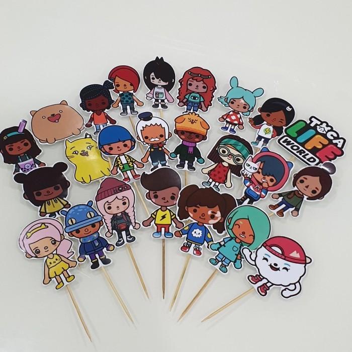 Toca Boca Cup Cake Topper In Cake Toppers Cake Topper My XXX Hot Girl