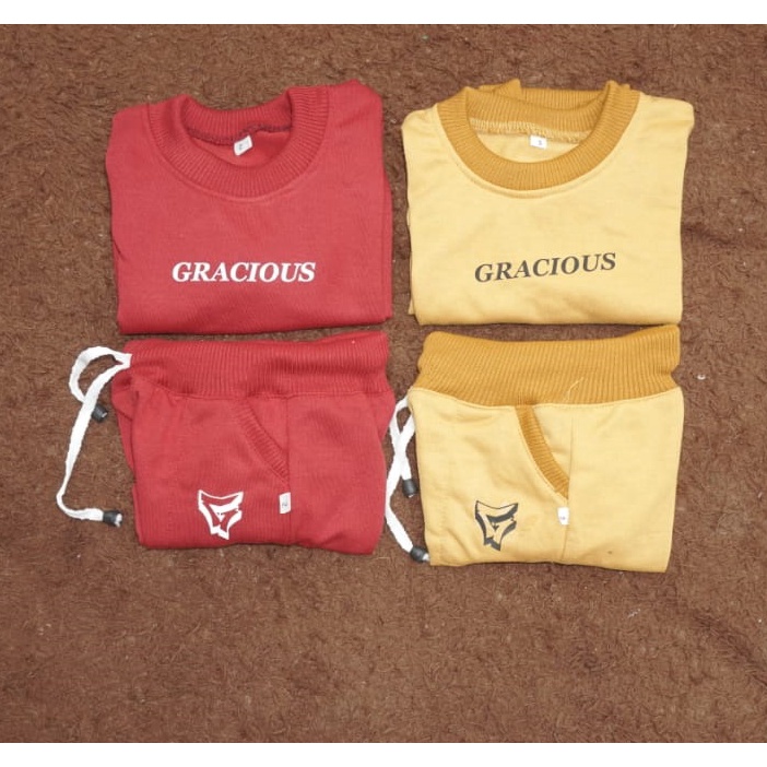 BAJU ANAK SETELAN SWEATER TRENING TRAINING JOGGER OLAHRAGA LAKILAKI/PEREMPUAN 2-10 thn-1