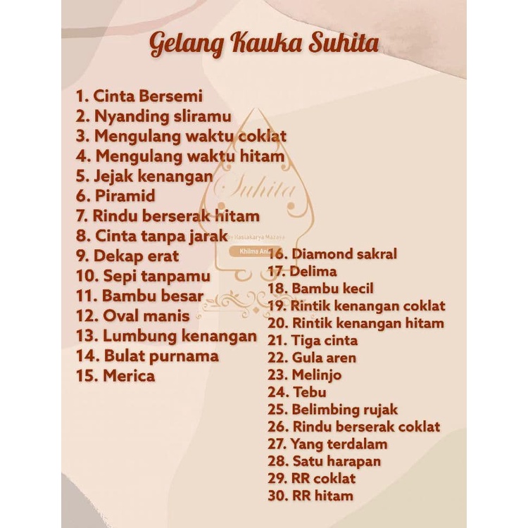 Gelang Kaukah Suhita