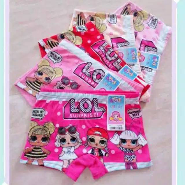 FREYA KIDS  Boxer anak Perempuan Celana dalam anak Perempuan LOL