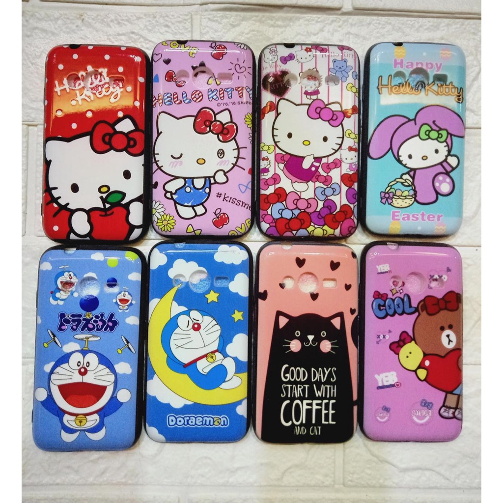 Case Samsung Galaxy ACE4 motif kartun Doraemon, Mickeymouse, Donald, Spiderman, Hellokitty, Panda