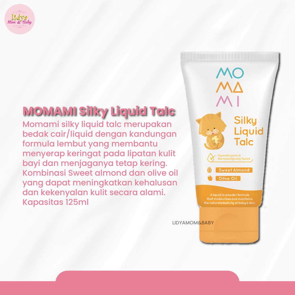 MOMAMI SILKY LIQUID TALC 125ML Baby Care