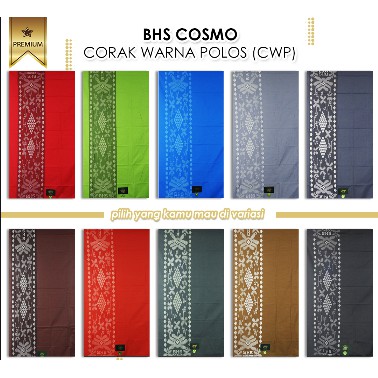 Sarung BHS ORIGINAL Excellent Classic Cosmo MURAH Warna Polos Putih Hitam Motif Kembang Tumpal Mewah Termurah COD Bayar di Tempat