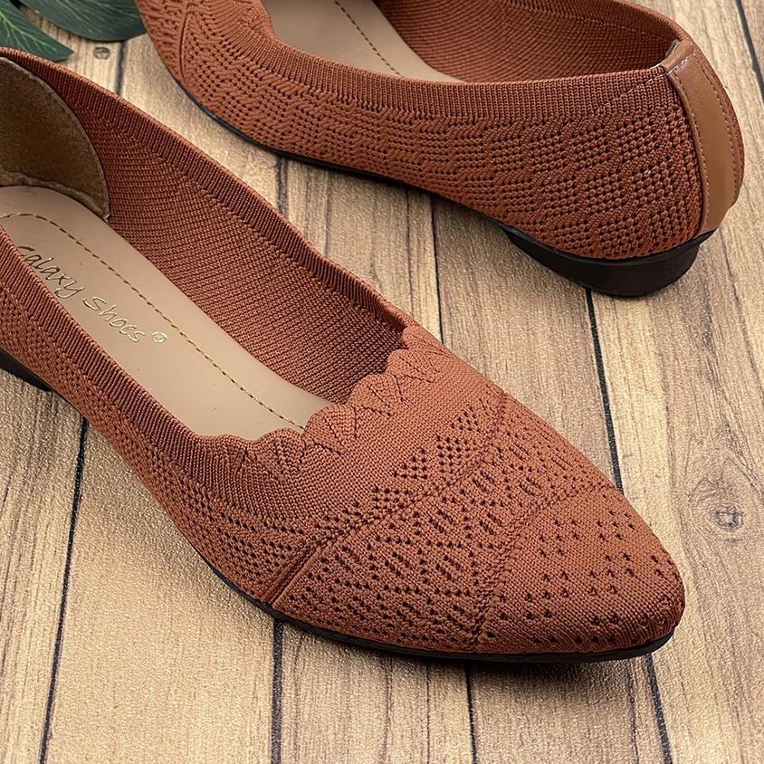 Sepatu Flat Wanita Rajut Import ID05 ~ Clarenzo