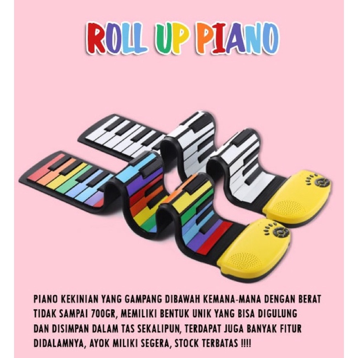 Mainan Piano Keyboard/ Mainan Musik / PIANO ROLL/ KADO ANAK PERMAINAN MUSIK PIANO KEYBOARD PORTABLE