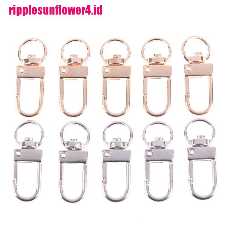 10pcs Jepit Lobster Ukuran 13x34mm Untuk Kalung / Gelang