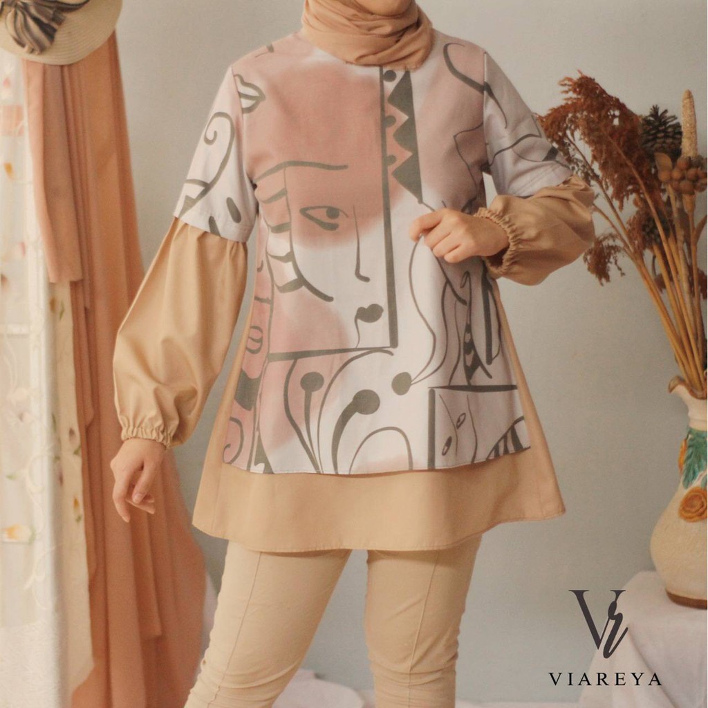 FACE BLOUSE - BLOUSE WANITA - BY VIAREYA